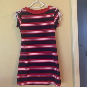Basic Edition Red Stripped Dress 5T